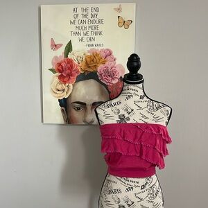 Used American Rag top size XS color Hot pink